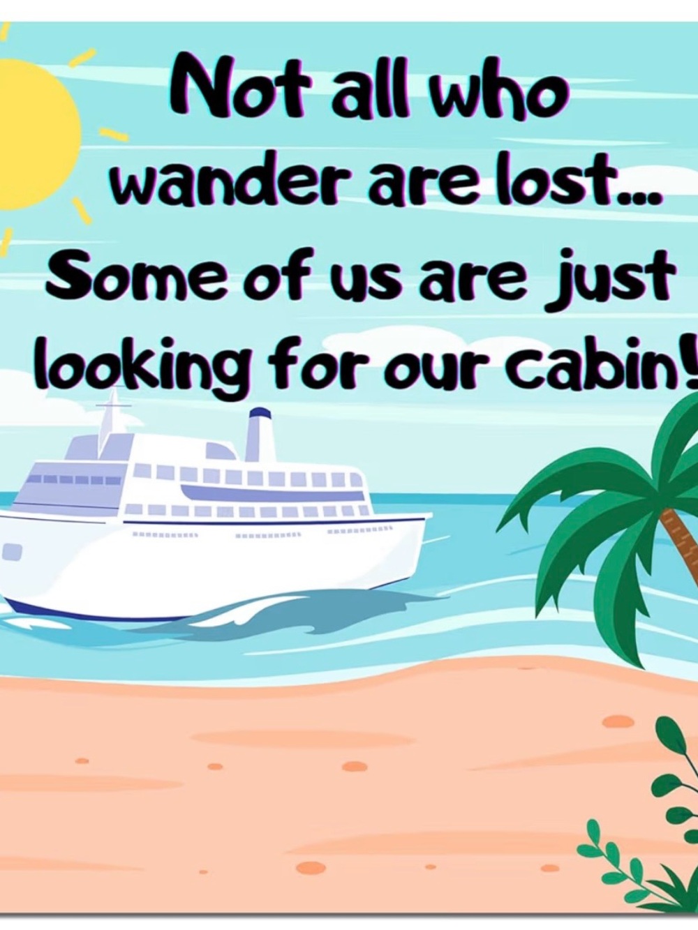 Cruise Ship Vacation Door Decorations CELEBRATE MAGNETIC NWT